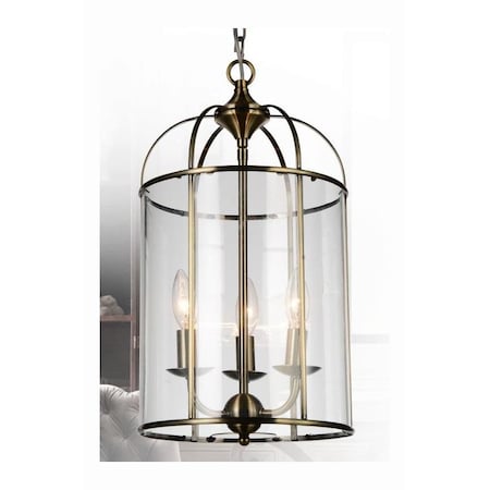 Cwi Lighting 3 Light Up Chandelier With Antique Bronze Finish 9912P11-3-604